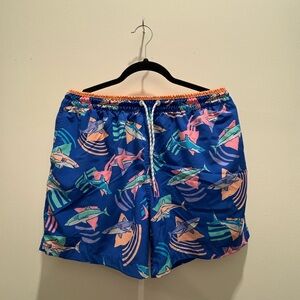 Chubbies Shark Print Swim Shorts